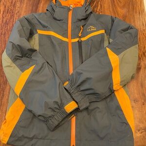 Boys L.L. Bean Peak Waterproof Insulated 3-in-1 Jacket Size 8